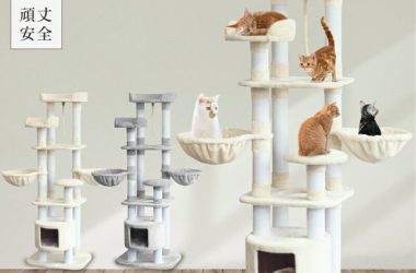 【ふるさと納税】キャットタワー SLIMOA 猫タワー 猫 キャット タワー猫用品 据え置き 多頭飼い 低ホルムで匂わない 子猫 大型 頑丈 ハンモック付 キャットタワースタジアム ペット 家族 おしゃれ　【カラー：IVアイボリー】【 群馬県 邑楽町 】